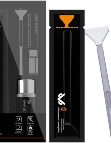 VSGO VS-S03E New Full Frame Camera Cleaning Kit 12pcs Sensor Cleaning Swab and 10ml Cleaner Compatible for Sony Nikon Canon FF CCD CMOS Clean