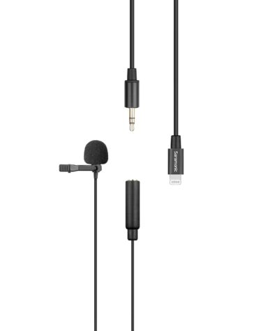 Saramonic Lavmicro-U1B Omnidirectional Lavalier Microphone Clip-on Lapel Microphone for iPhone 13/13 Pro/12 Pro Max/11 XS/XR/XS Max for Live Stream YouTube