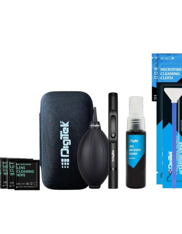 Digitek (DCK-004) Professional 8-in-1 Camera Cleaning Travel Kit, Ideal for Cleaning Lenses, Cameras, Filters, Displays